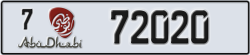 abu dhabi - code - 7 - number -72020