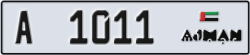 ajman - code - A - number -1011