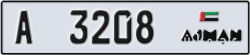 ajman - code - A - number -3208