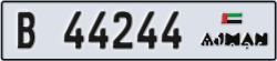 ajman - code - B - number -44244