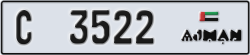 ajman - code - C - number -3522