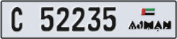 ajman - code - C - number -52235