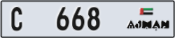 ajman - code - C - number -668
