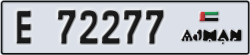 ajman - code - E - number -72277
