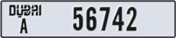 dubai - code - A - number -56742