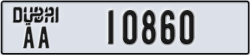 dubai - code - AA - number -10860