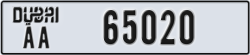 dubai - code - AA - number -65020