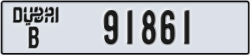 dubai - code - B - number -91861