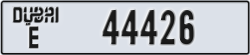 dubai - code - E - number -44426
