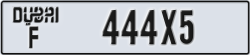 dubai - code - F - number -444X5