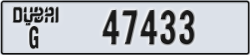 dubai - code - G - number -47433