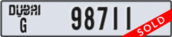 dubai - code - G - number -98711