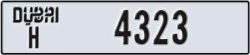 dubai - code - H - number -4323