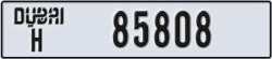 dubai - code - H - number -85808