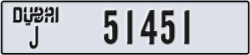 dubai - code - J - number -51451