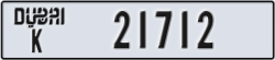 dubai - code - K - number -21712