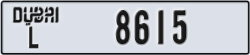 dubai - code - L - number -8615