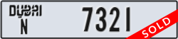 dubai - code - N - number -7321