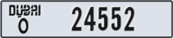 dubai - code - O - number -24552