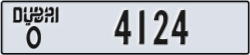 dubai - code - O - number -4124