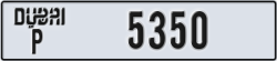 dubai - code - P - number -5350
