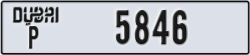 dubai - code - P - number -5846