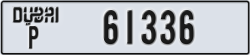 dubai - code - P - number -61336