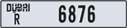 dubai - code - R - number -6876