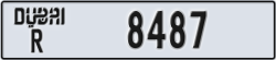 dubai - code - R - number -8487