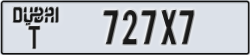 dubai - code - T - number -727X7