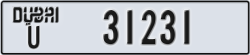 dubai - code - U - number -31231