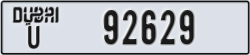 dubai - code - U - number -92629