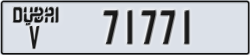 dubai - code - V - number -71771