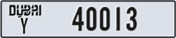 dubai - code - Y - number -40013
