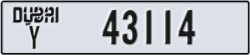 dubai - code - Y - number -43114