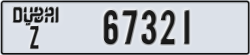dubai - code - Z - number -67321
