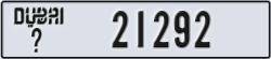 dubai - code - _ - number -21292